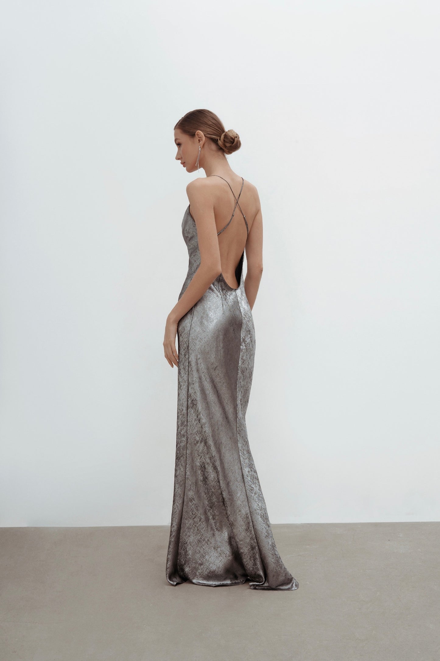 MAVRO CASTRO CHROME LONG DRESS
