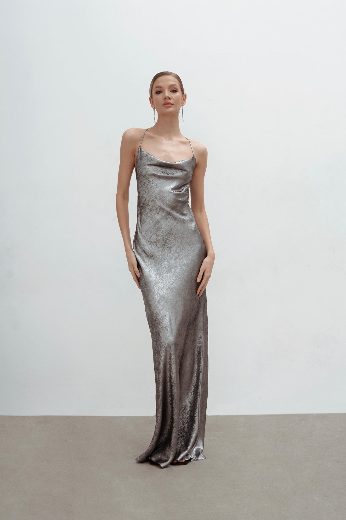 MAVRO CASTRO CHROME LONG DRESS