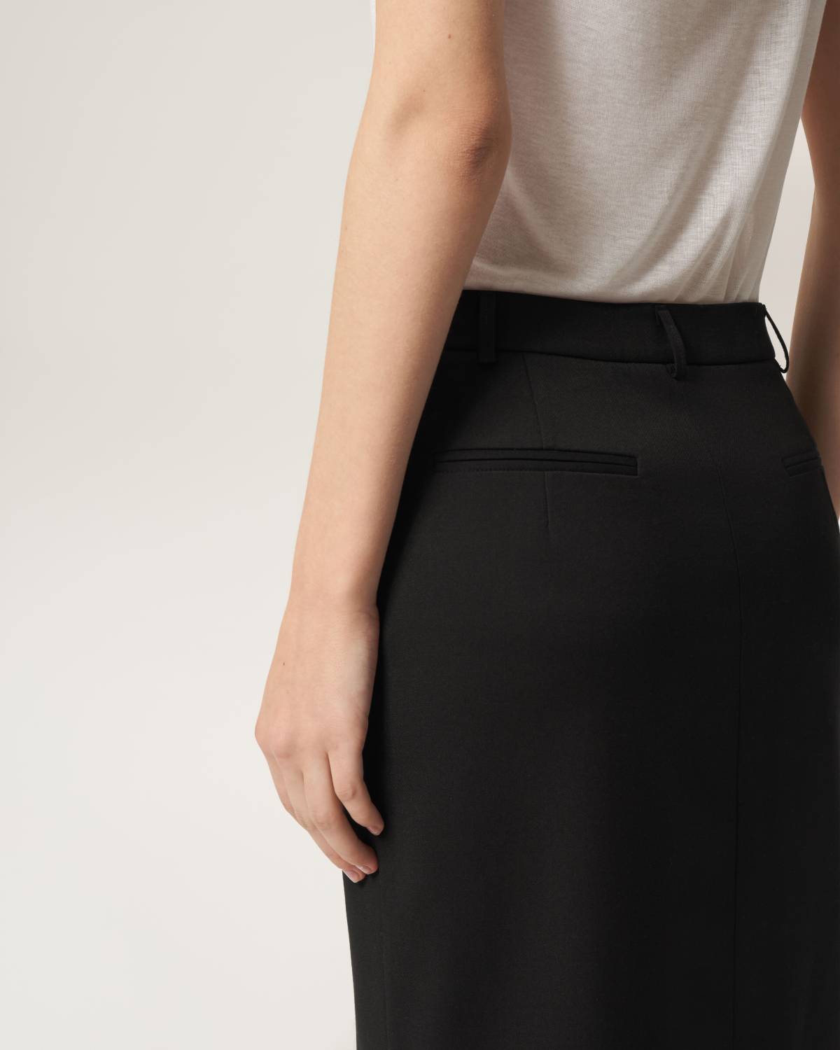 Laurent midi skirt black