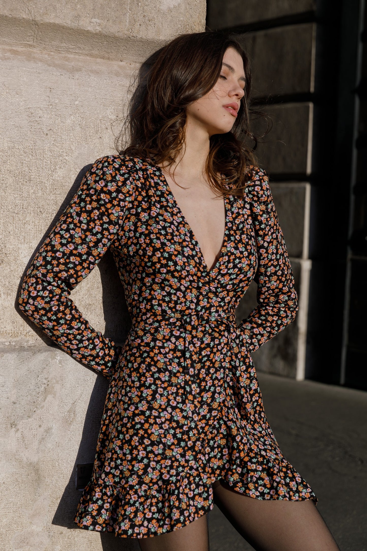 MAVRO CASTRO FLORA DRESS ORANGE