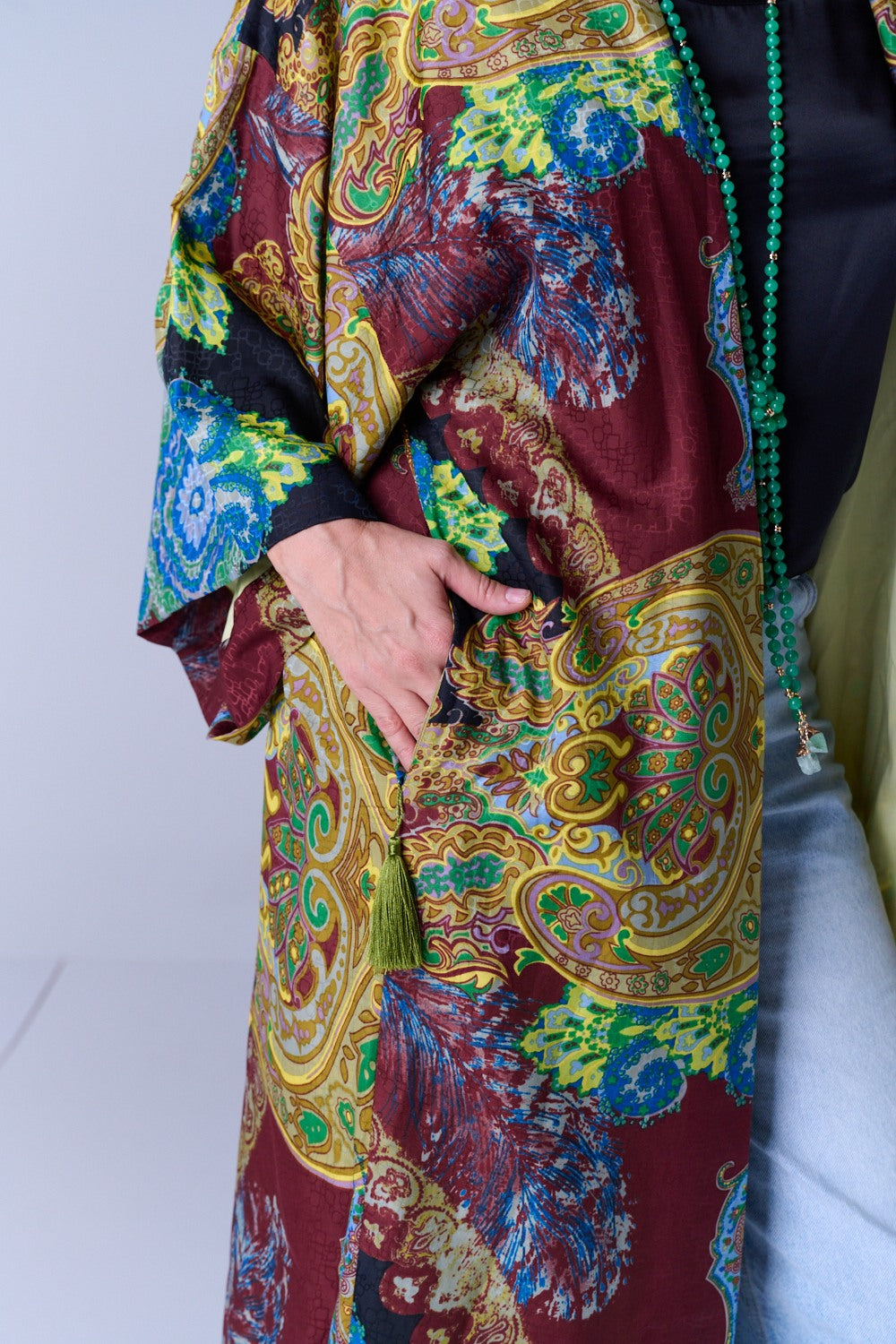 SELFSURE SILK-COTTON KIMONO DONATELLA