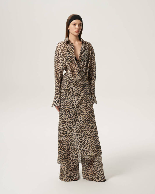 Leopard Shirt Dress