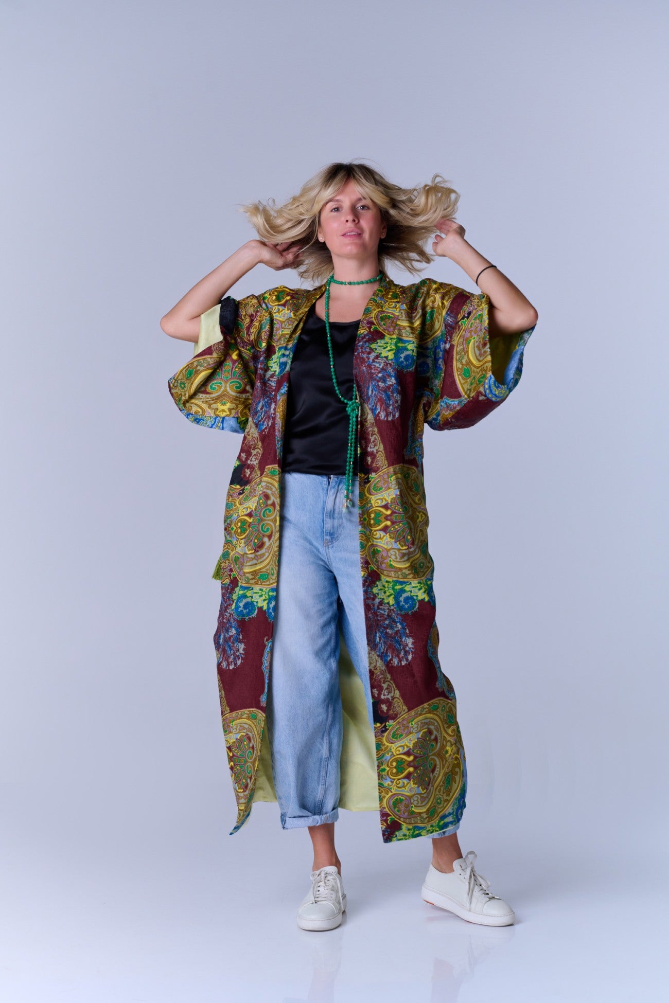 Silk-cotton kimono DONATELLA