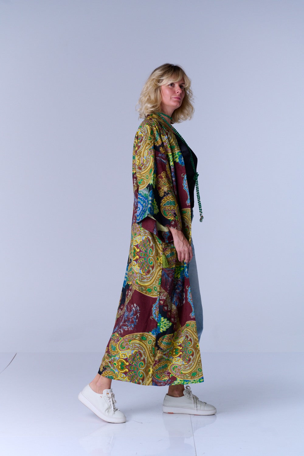 Silk-cotton kimono DONATELLA