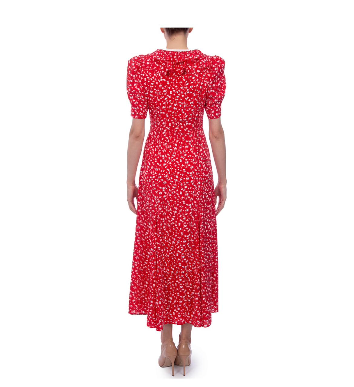 MAIZEL RED FLORAL DRESS