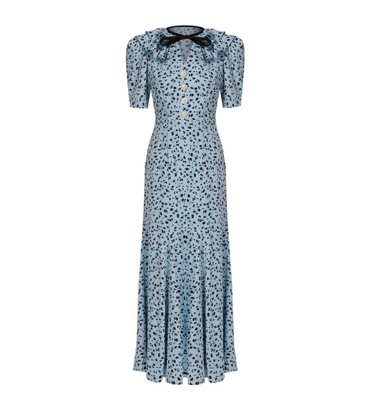 MAIZEL LIGHT BLUE FLORAL DRESS