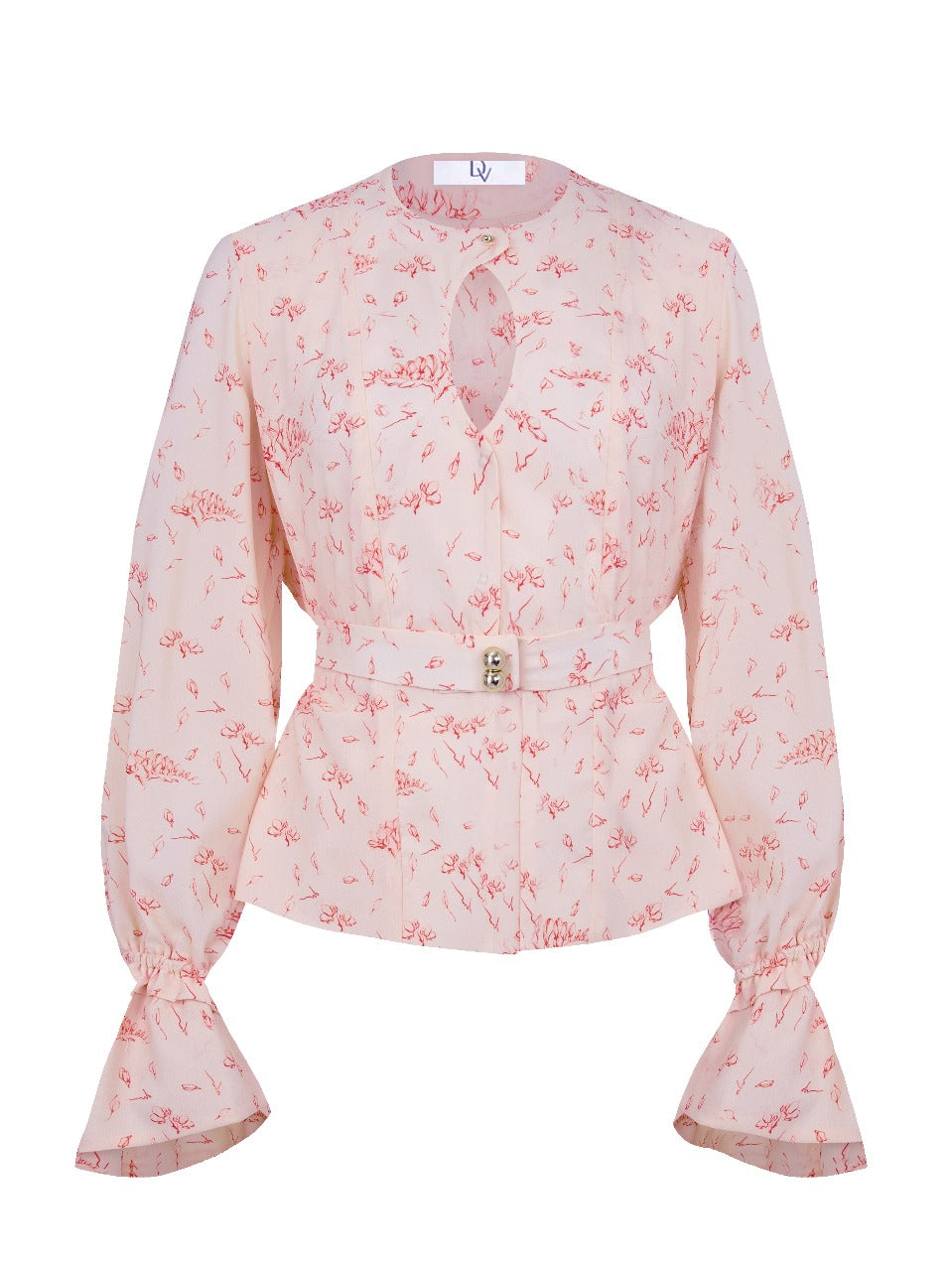 BLOUSE AND SKIRT WITH SIGNATURE FLORAL PRINT PINK