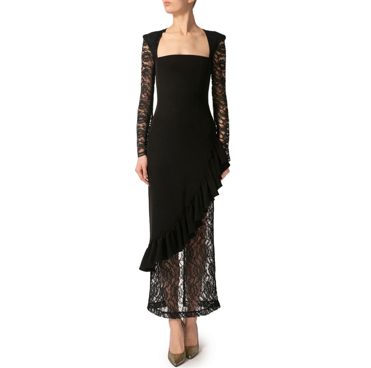 MAIZEL BLACK LACE DRESS