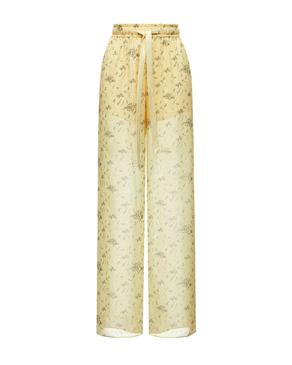 CHIFFON TROUSERS WITH PRINT