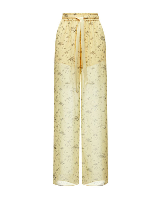 CHIFFON TROUSERS WITH PRINT