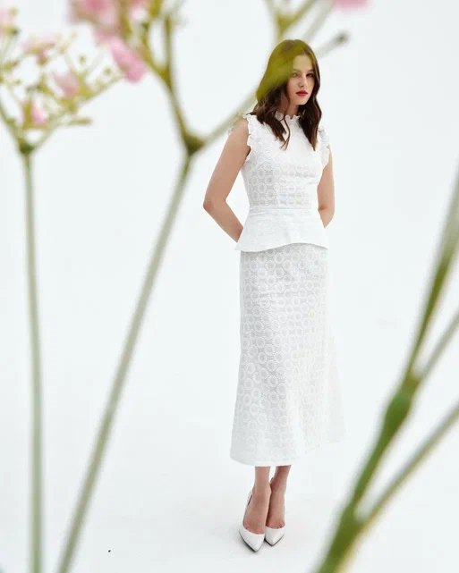 Dress Edam White